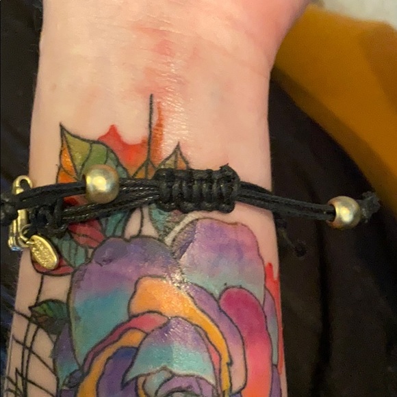 Marlyn Schiff adjustable gold & peach bracelet - Picture 6 of 7